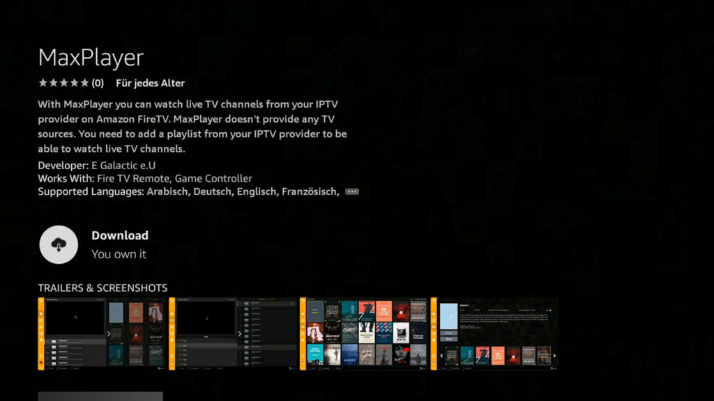  iptv player for amazon fire tv